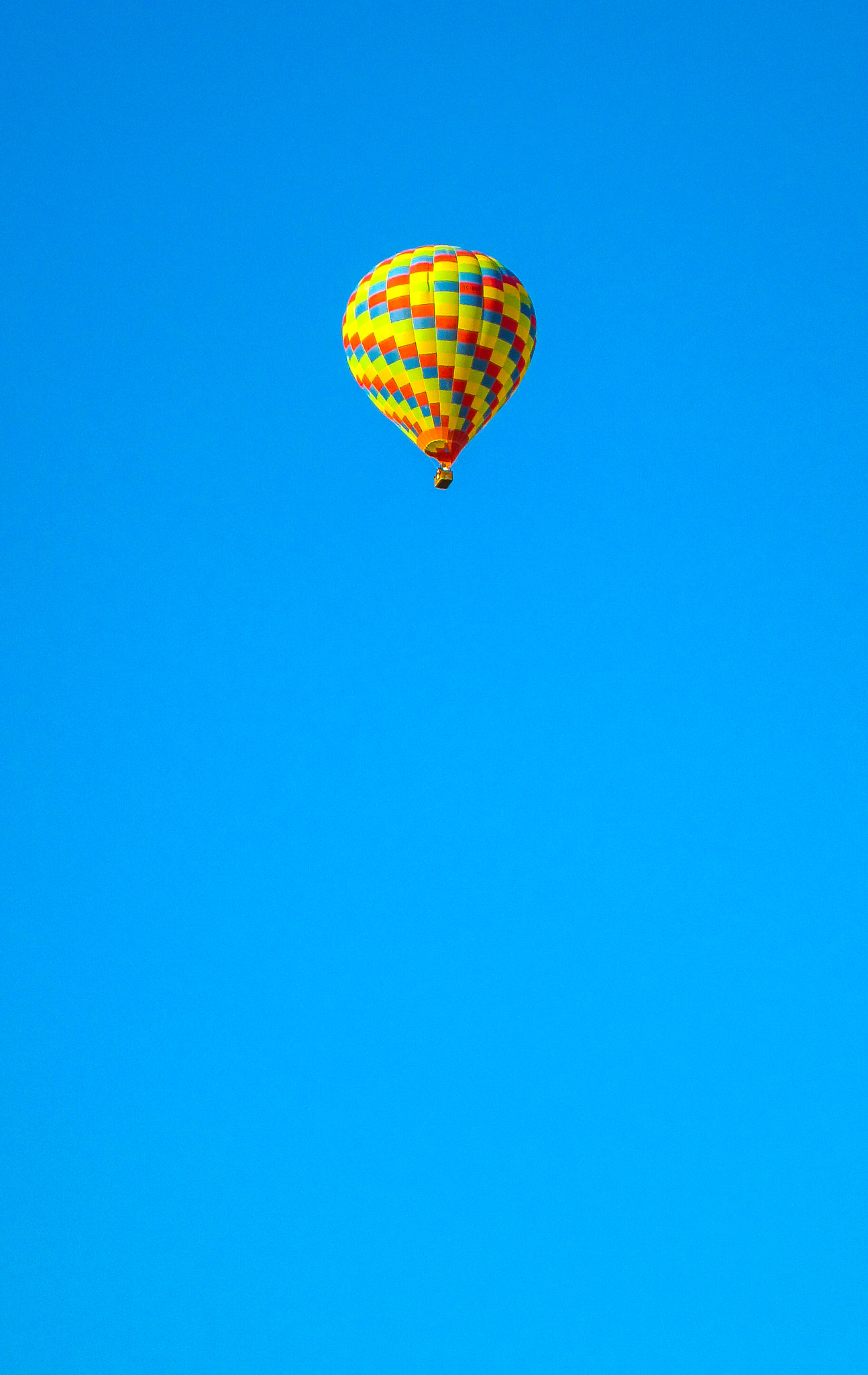 Canon PowerShot ELPH 500 HS (IXUS 310 HS / IXY 31S) sample photo. Rising hot air balloon (negative space) photography