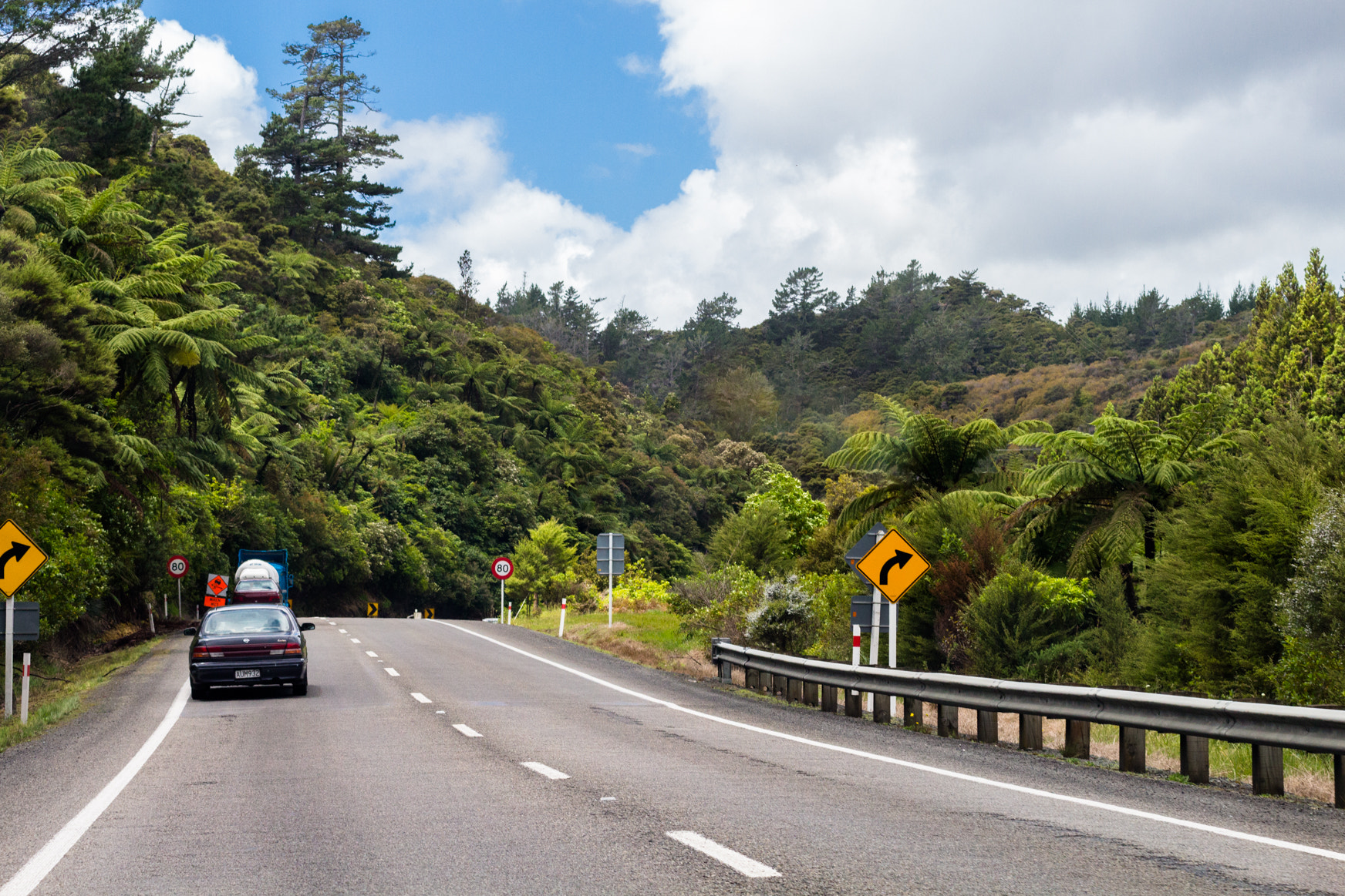 Sigma APO 50-150mm f/2.8 [II] EX DC HSM sample photo. North island roads photography