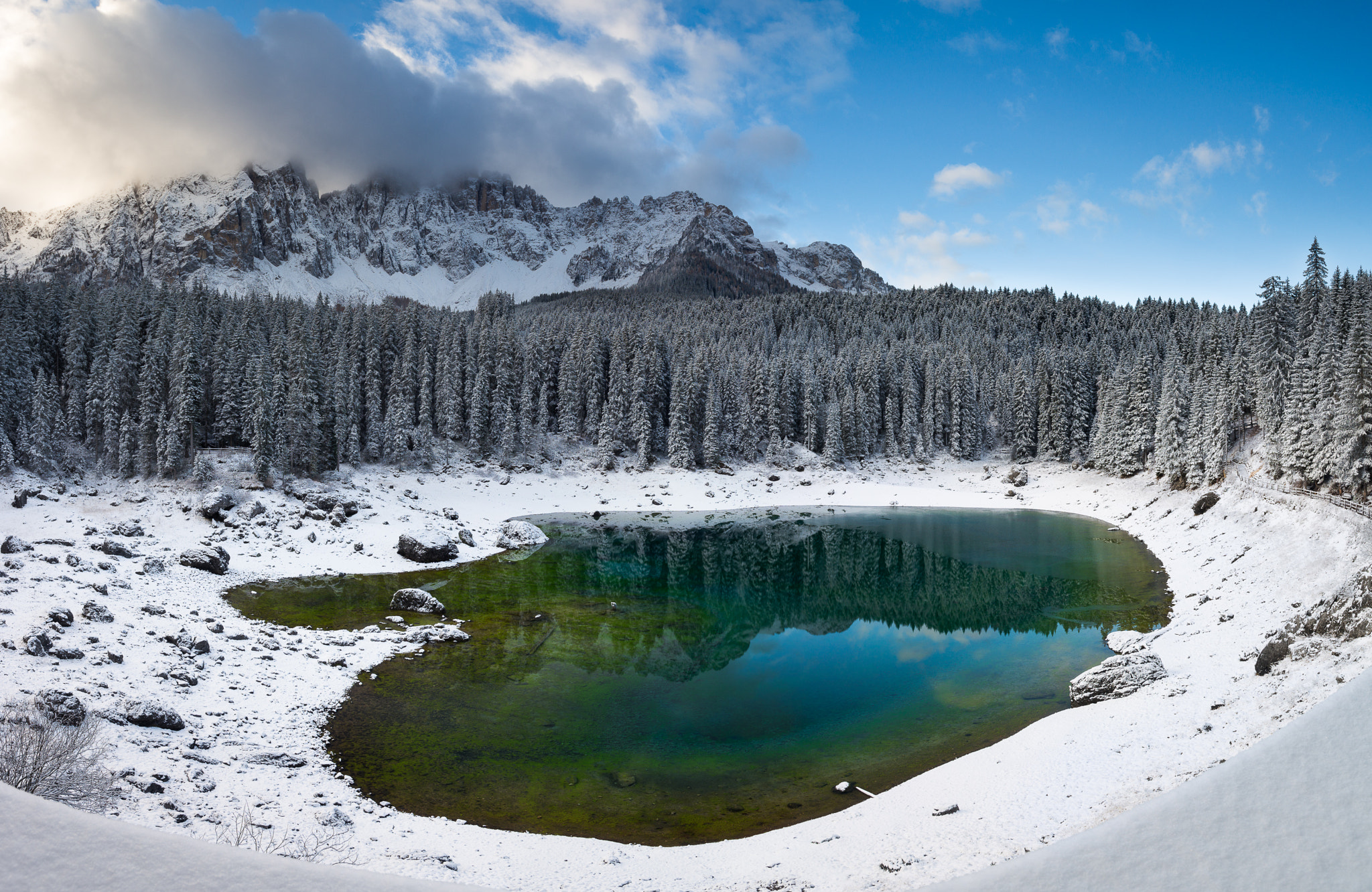 Sony a99 II + Sony Vario-Sonnar T* 16-35mm F2.8 ZA SSM sample photo. Lago di carezza photography