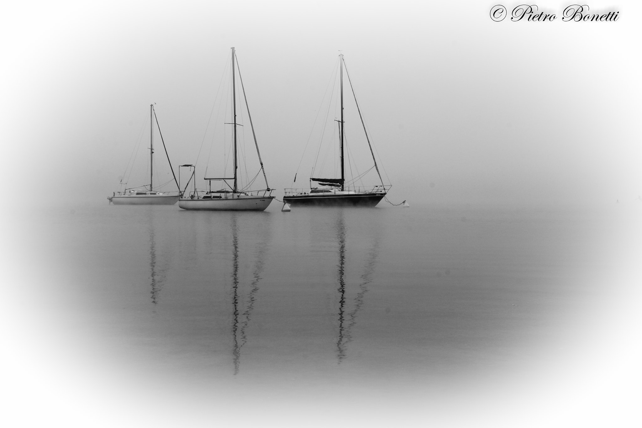 Canon EOS 60D sample photo. Boat in the fog photography