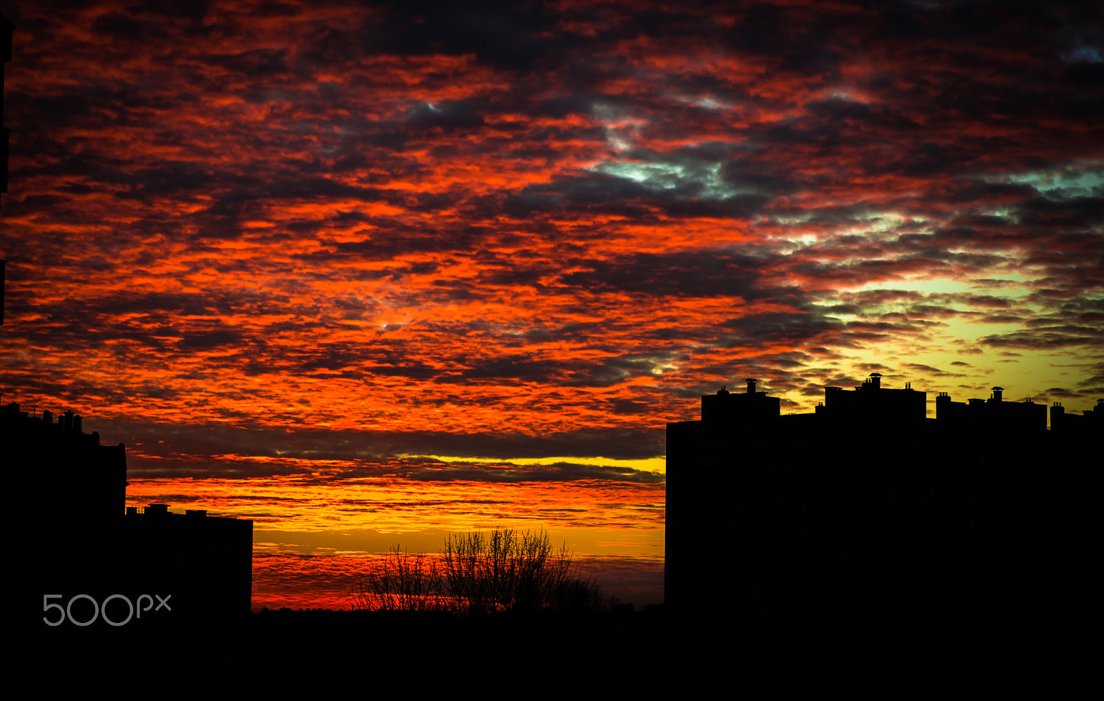 Sony Alpha a99 + Minolta AF 100mm F2.8 Macro [New] sample photo. Beautiful sunset over the city photography