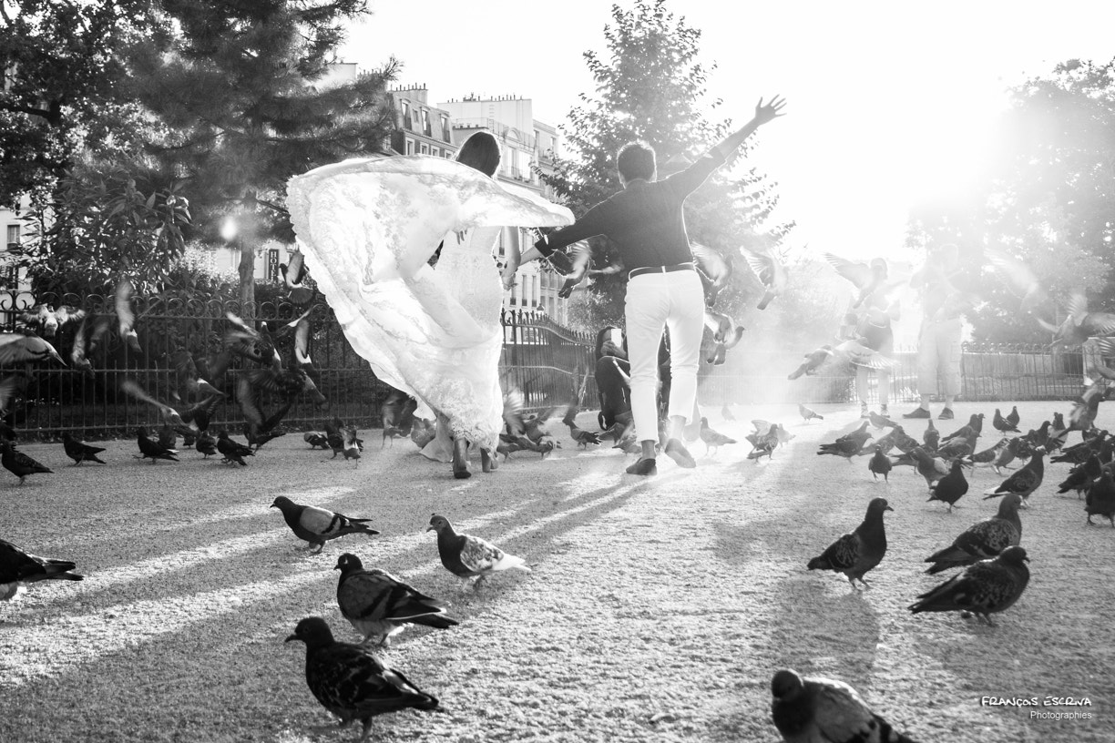 Olympus M.Zuiko Digital ED 14-42mm F3.5-5.6 EZ sample photo. Street - happy bride and groom photography