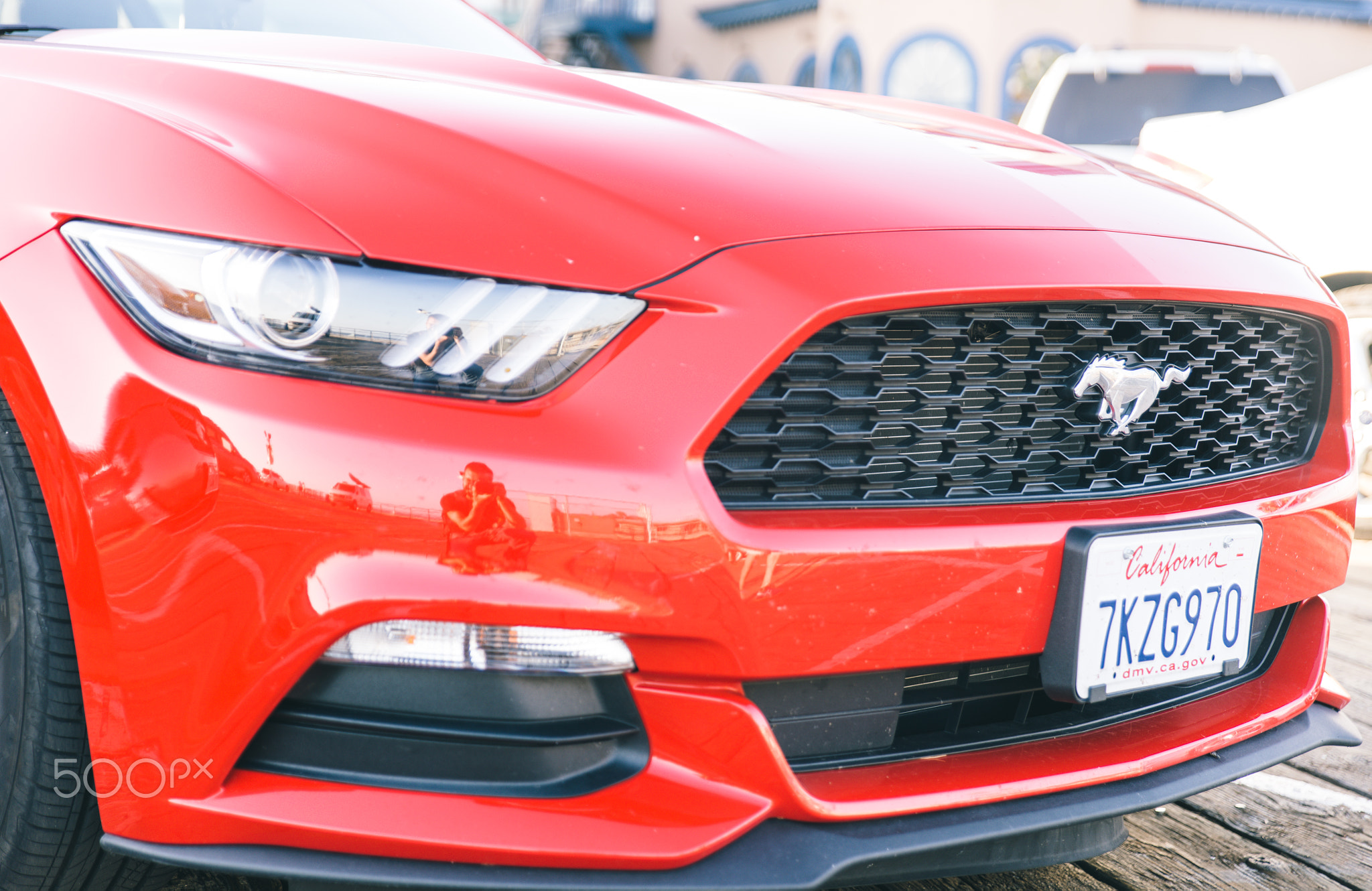 Santa Monica, CA, USA. October 8th 2015. The ford Mustang. The sixth generation Mustang was...