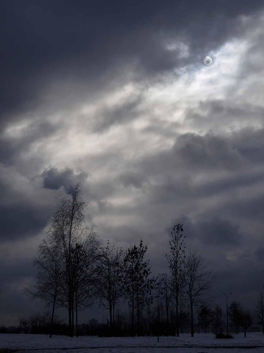 LUMIX G VARIO 45-150/F4.0-5.6 sample photo. Dark sun 3 photography