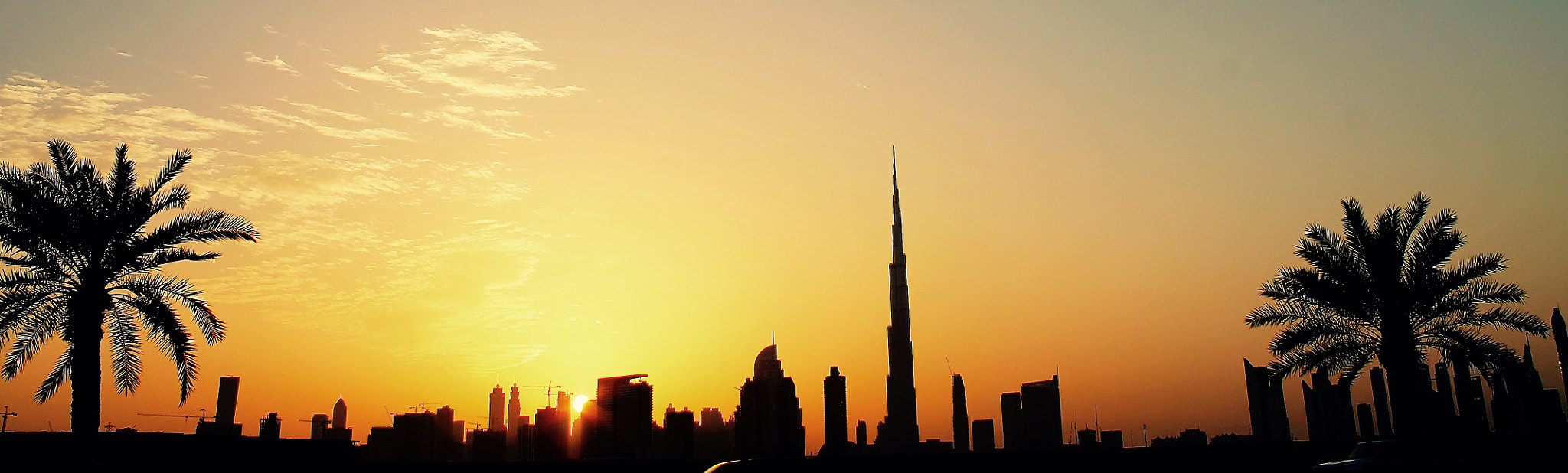 Canon EF-S 18-55mm F3.5-5.6 III sample photo. Dubai sunset photography