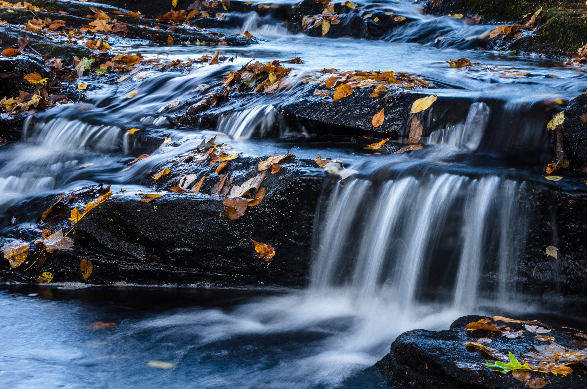 Nikon AF-S Nikkor 24-120mm F4G ED VR sample photo. Southford falls in autumn photography