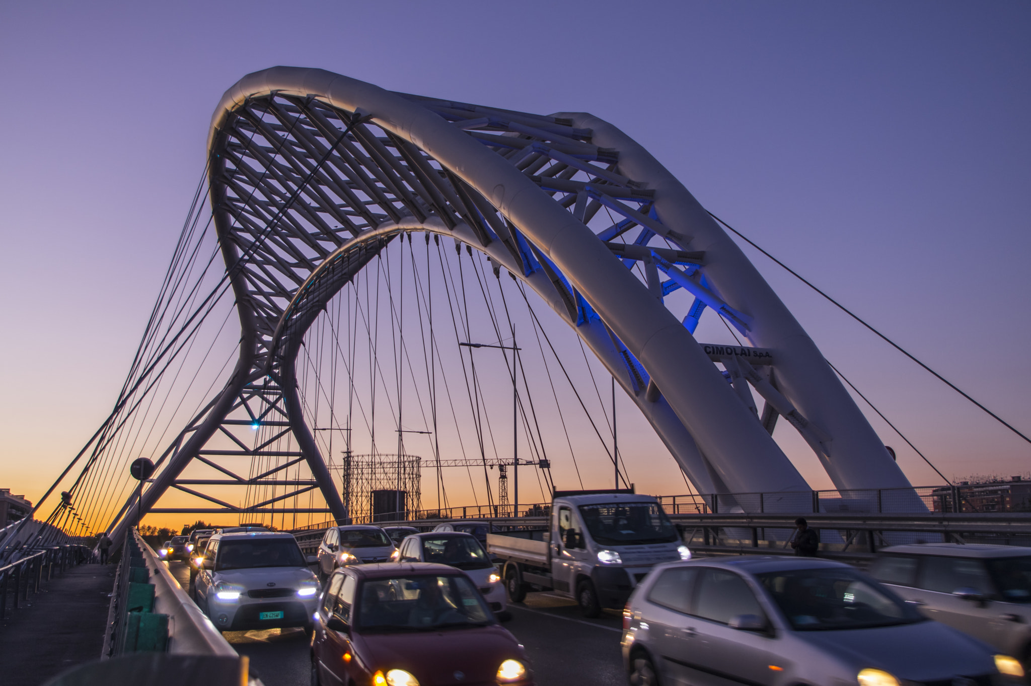 Pentax K-3 sample photo. Settimia spizzichino bridge - rome photography