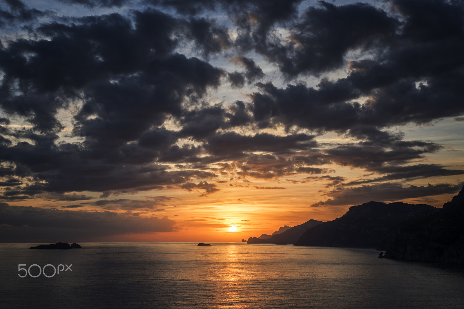 Sigma 35mm F1.4 DG HSM Art sample photo. Sunset in positano photography