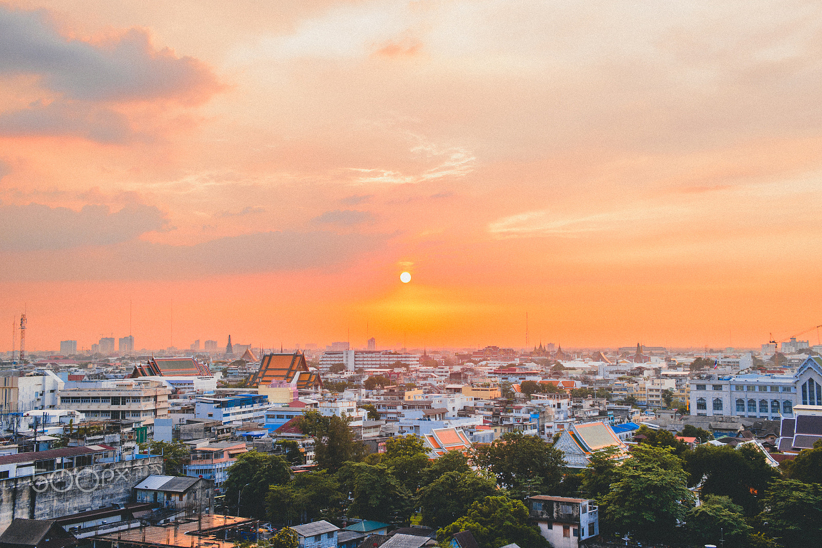 Nikon D800 sample photo. Roof of bangkok photography