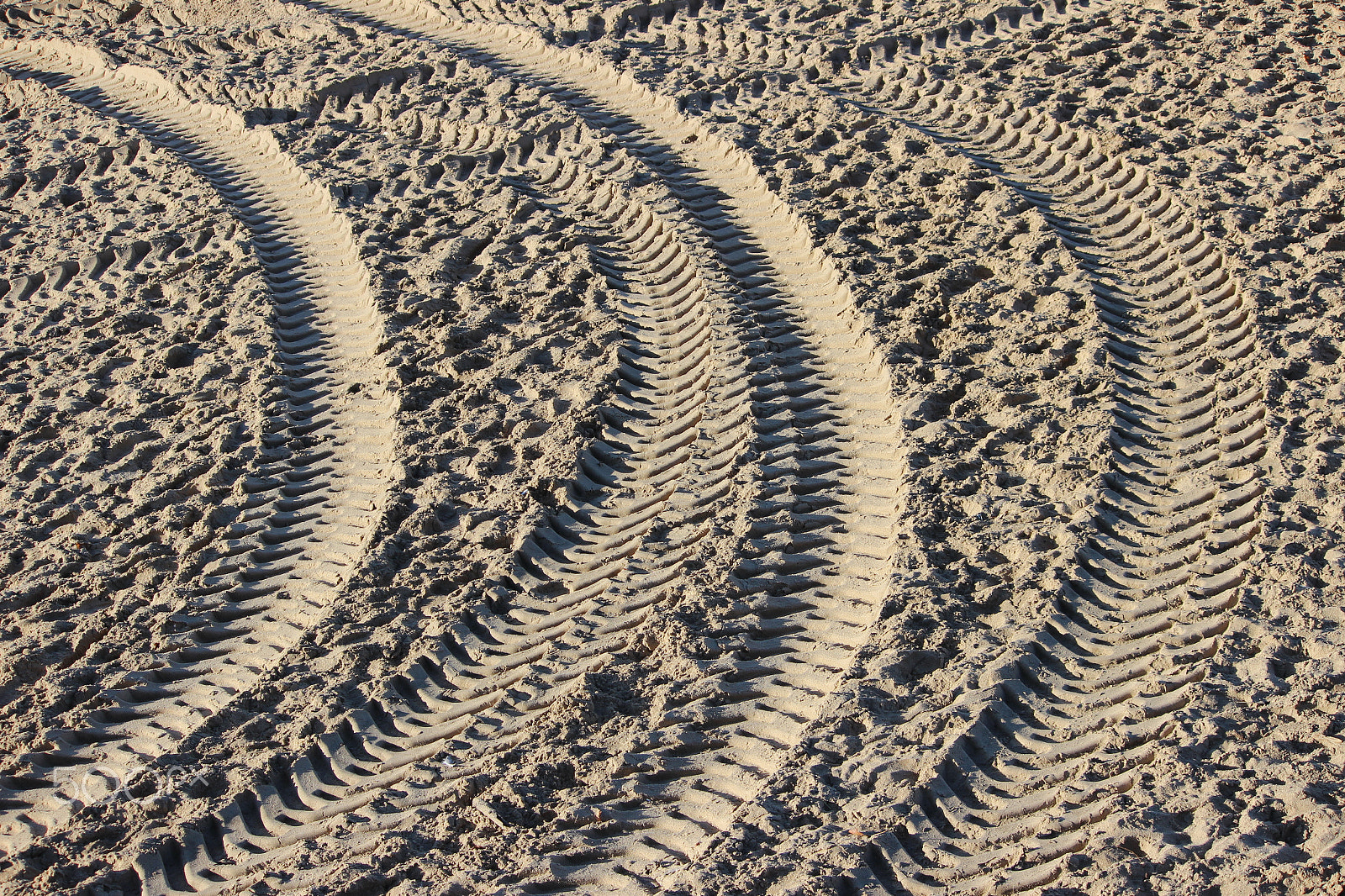 Canon EOS 600D (Rebel EOS T3i / EOS Kiss X5) sample photo. Texture traces of construction machinery on the sandy beach. photography