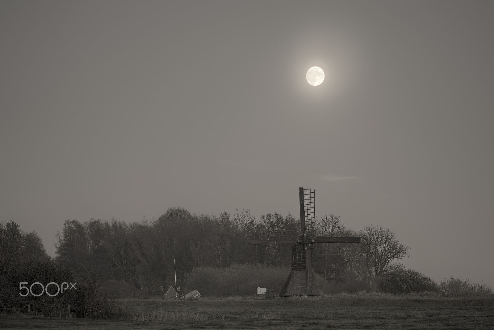 Panasonic Lumix G X Vario 35-100mm F2.8 OIS sample photo. Honigflether schöpfmühle full moon - ii photography