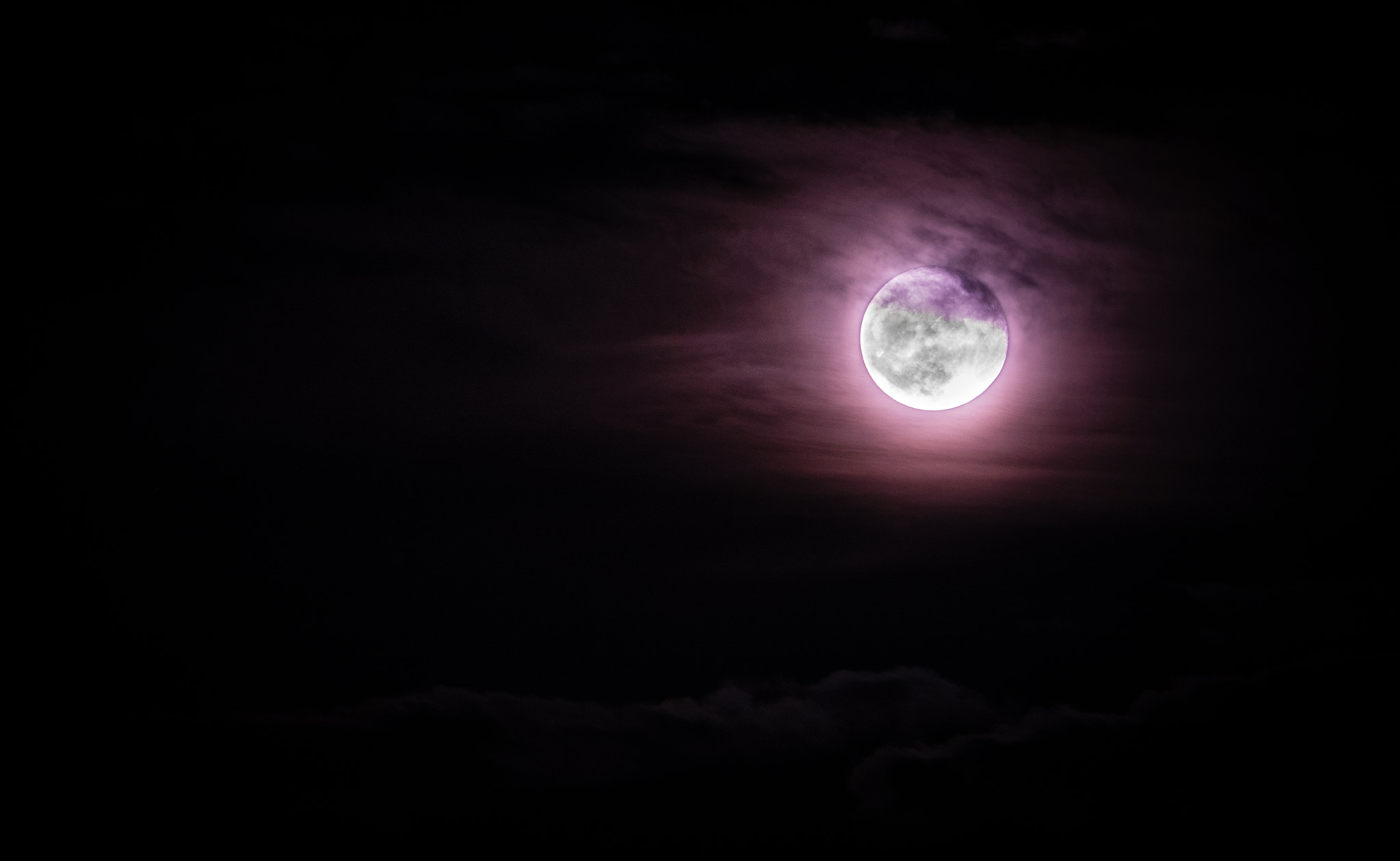 Panasonic Lumix G Vario 45-200mm F4-5.6 OIS sample photo. Supernatural moon photography