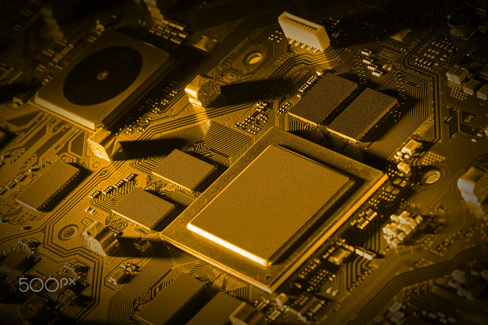 Canon EF 100mm F2.8 Macro USM sample photo. Electronic circuit board close up. photography