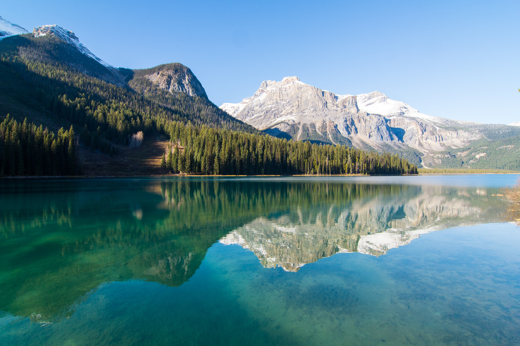 Tokina AT-X Pro 12-24mm F4 (IF) DX sample photo. Reflections at emerald lake photography