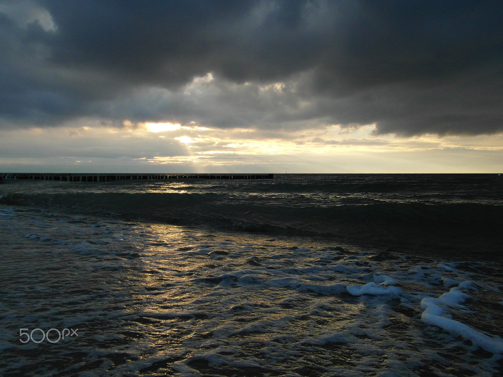Samsung WB750 sample photo. Mystical sunset at the sea photography