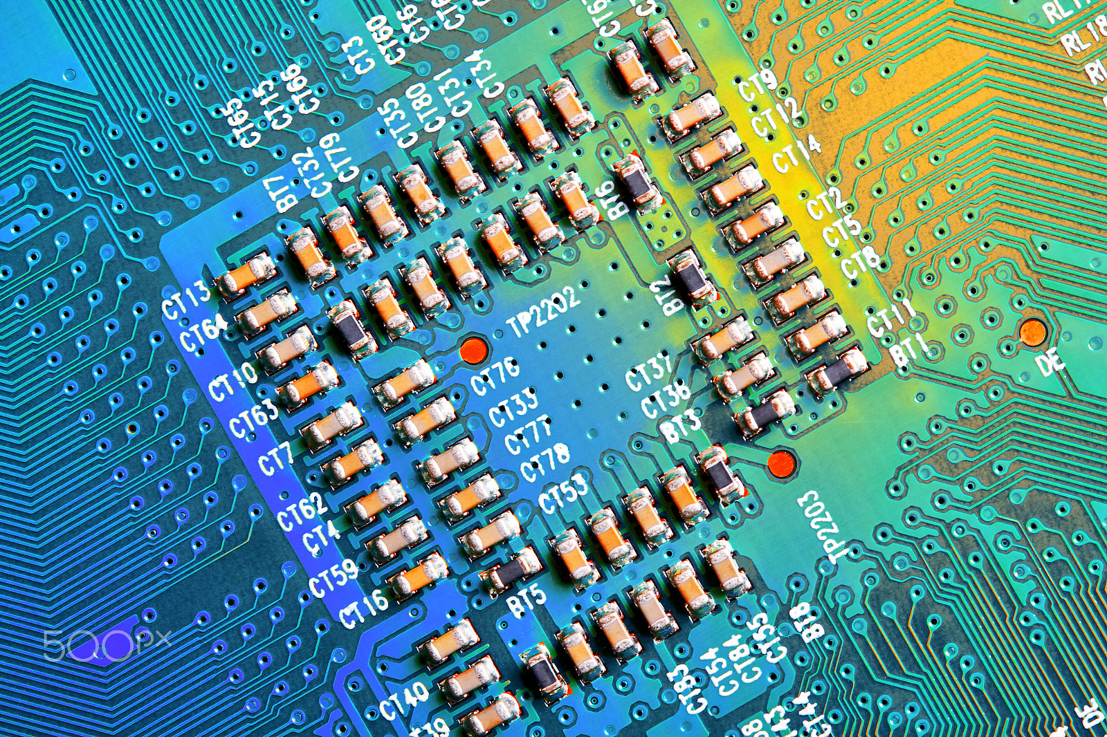 Canon EF 100mm F2.8 Macro USM sample photo. Electronic circuit board close up. photography