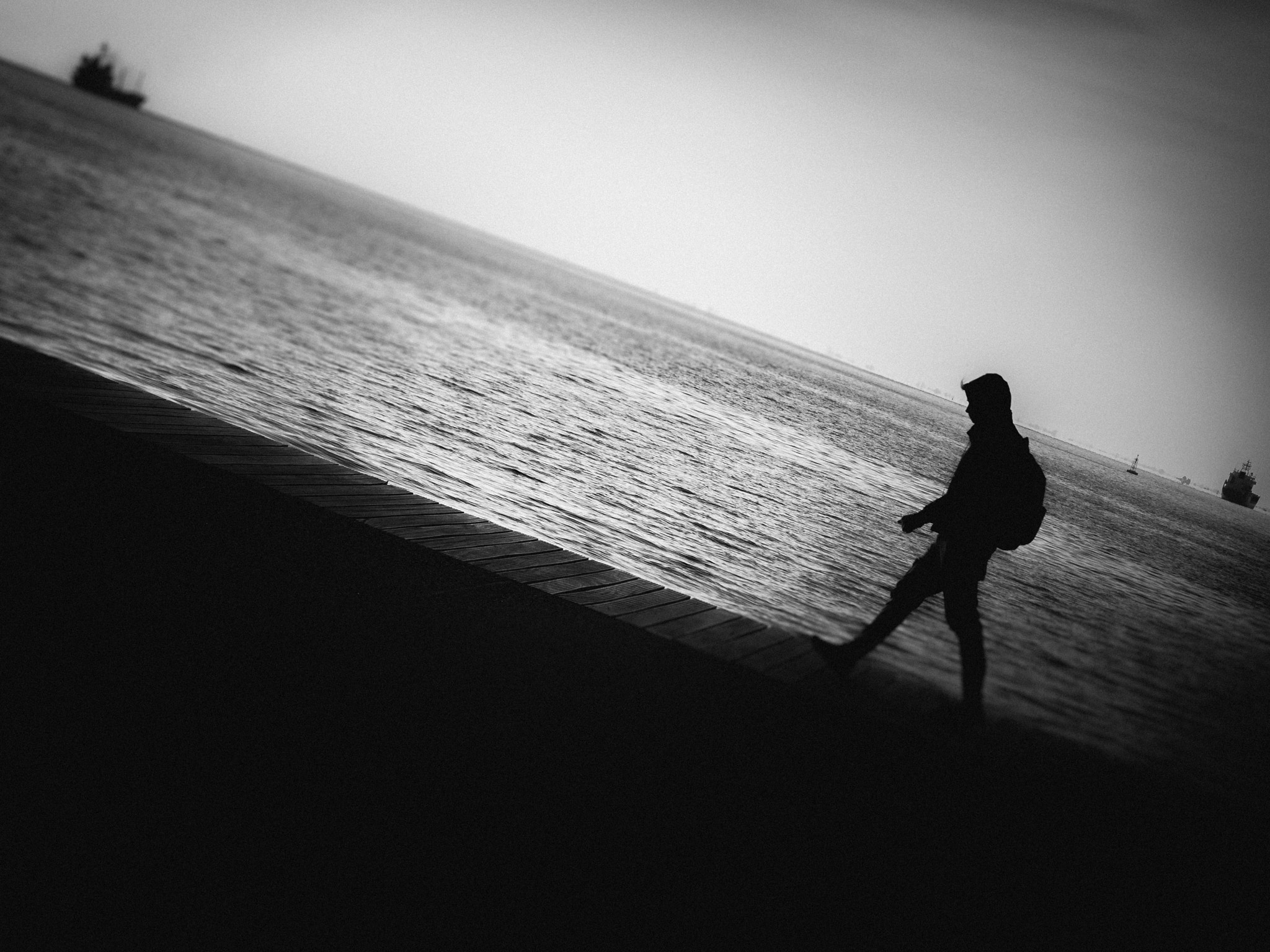 Olympus PEN E-P1 sample photo. Sleepwalking man photography