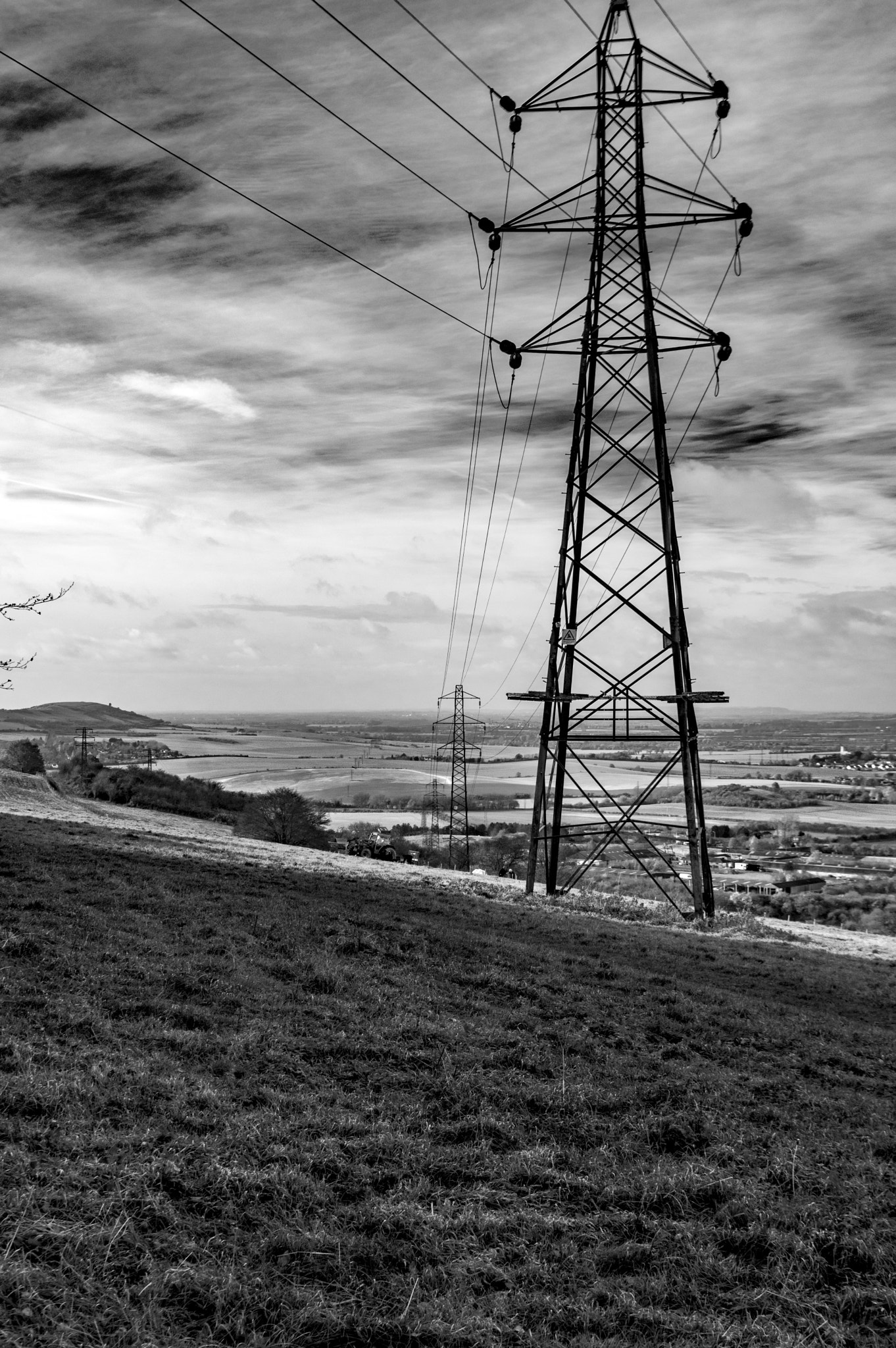 Pentax K-3 II sample photo. Pylons in the landscape photography