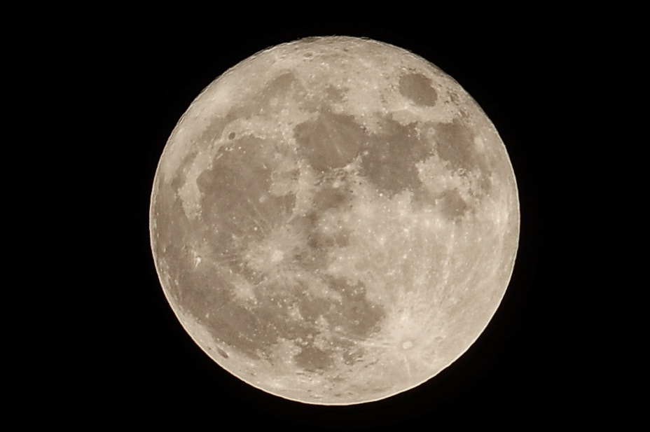 Nikon D300S sample photo. Super  moon photography