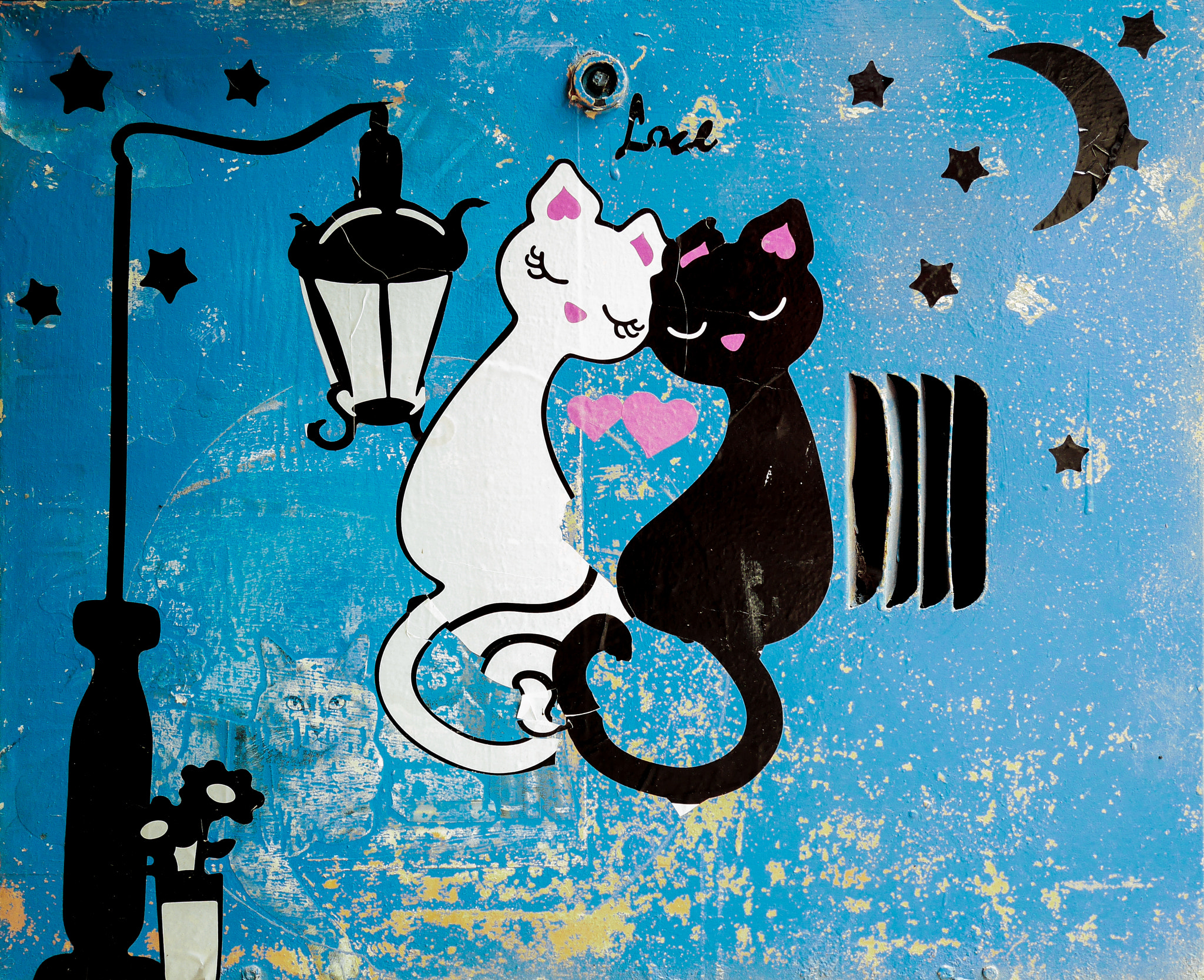 Panasonic Lumix DMC-GM1 sample photo. Streetart. loving cats photography
