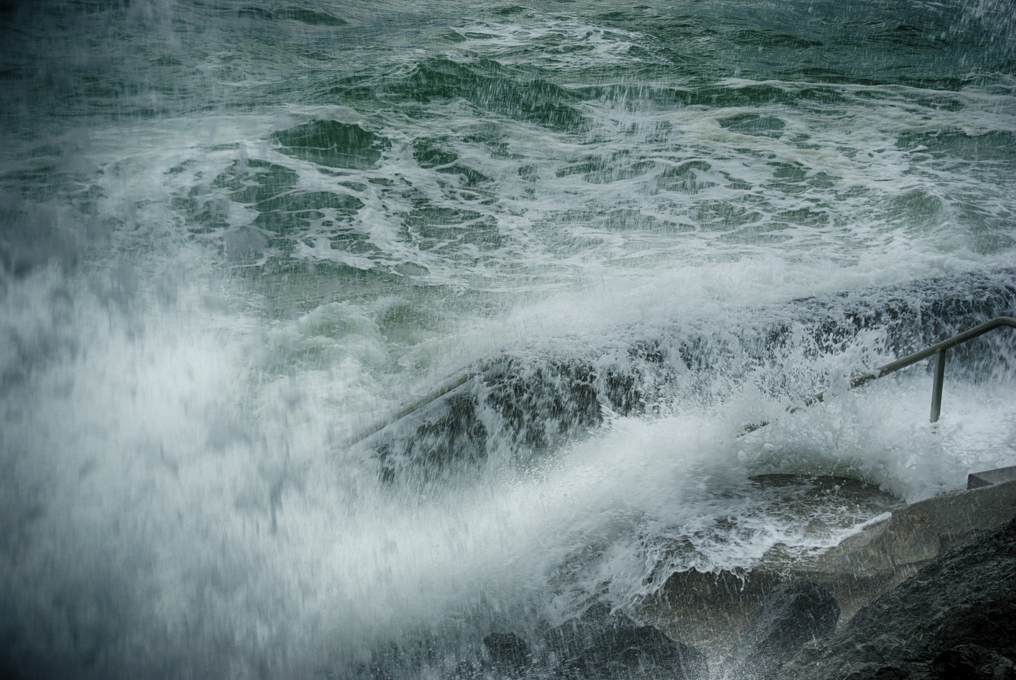 Pentax K10D sample photo. Biarritz tempest 1 photography