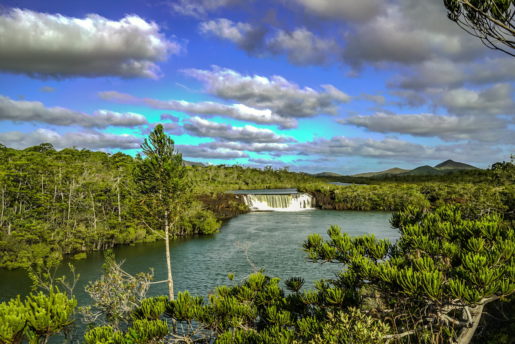 Sony PZ 300-1mm F0.0 OSS LE II sample photo. Chutes de la madeleine, new caledonia photography