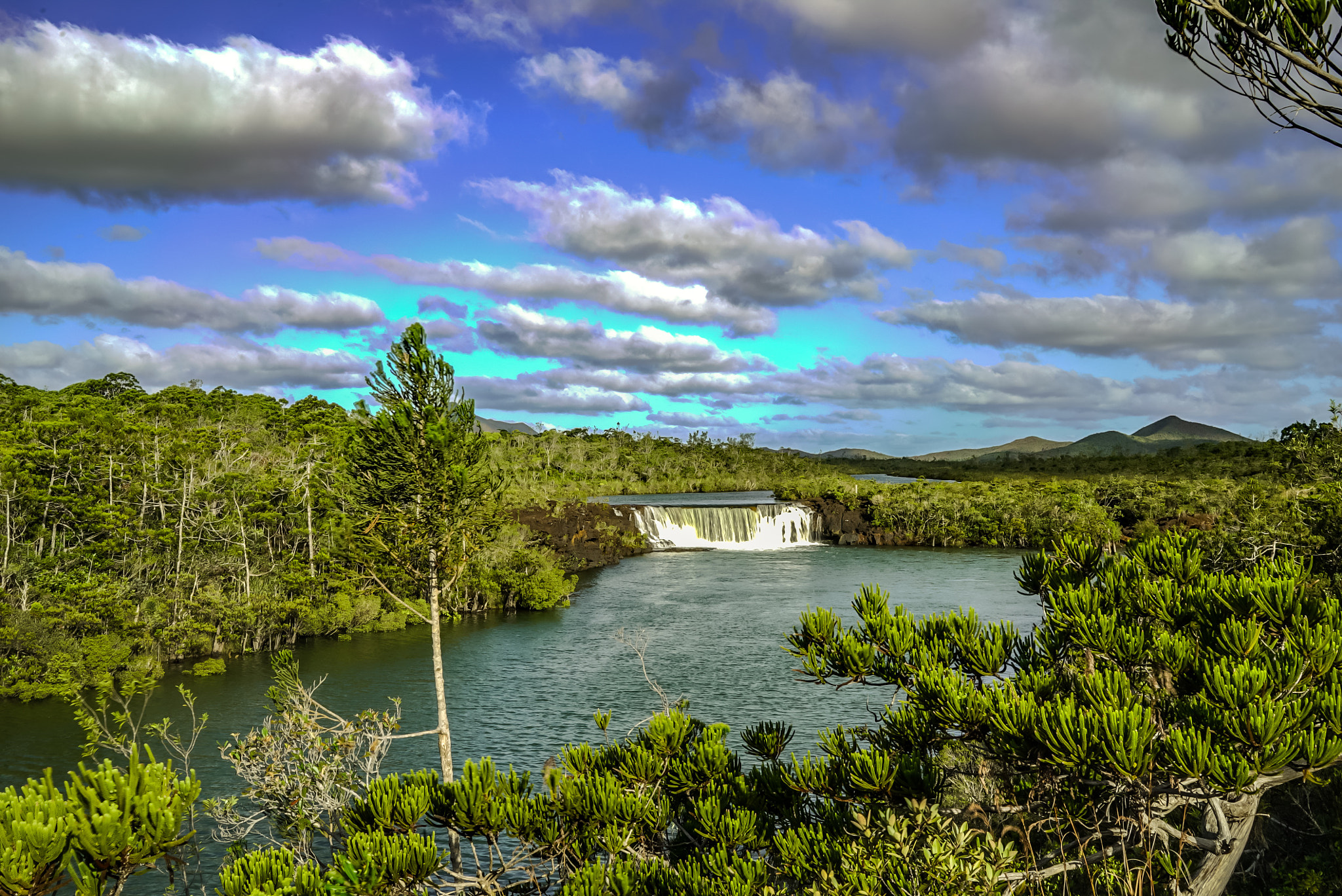 Sony a7S sample photo. Chutes de la madeleine, new caledonia photography