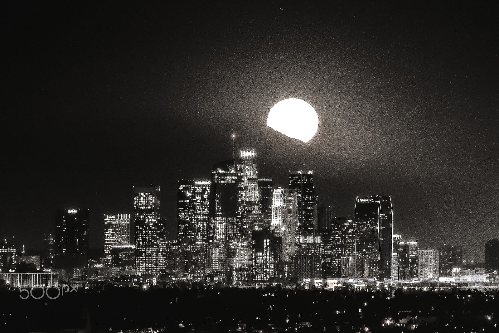 Nikon D800 sample photo. 2016 super moon over los angeles ii photography