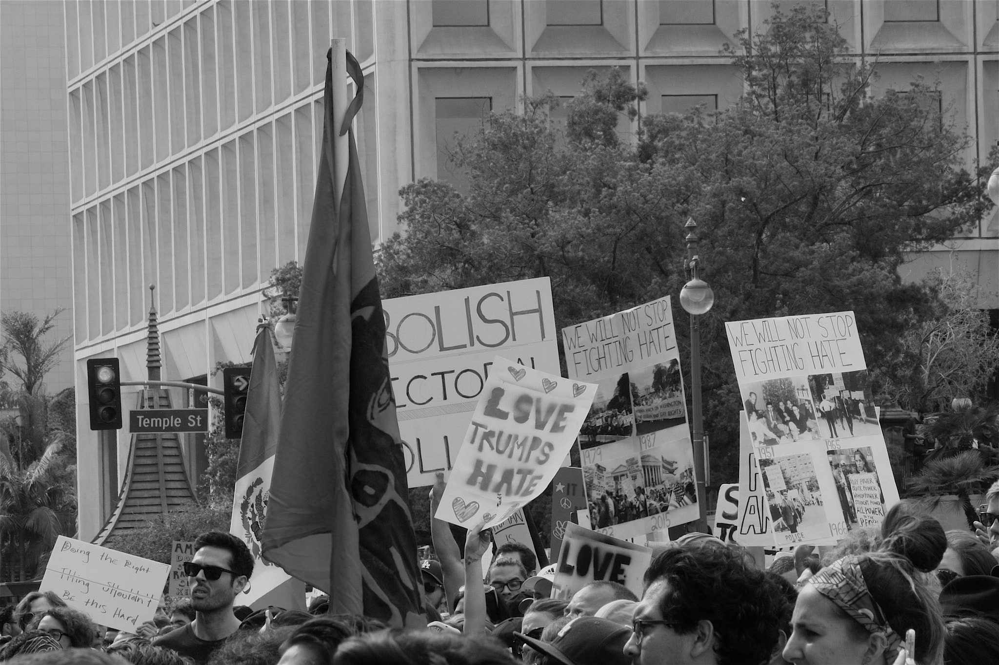 Canon EF-S 55-250mm F4-5.6 IS sample photo. Won't stop fighting hate photography