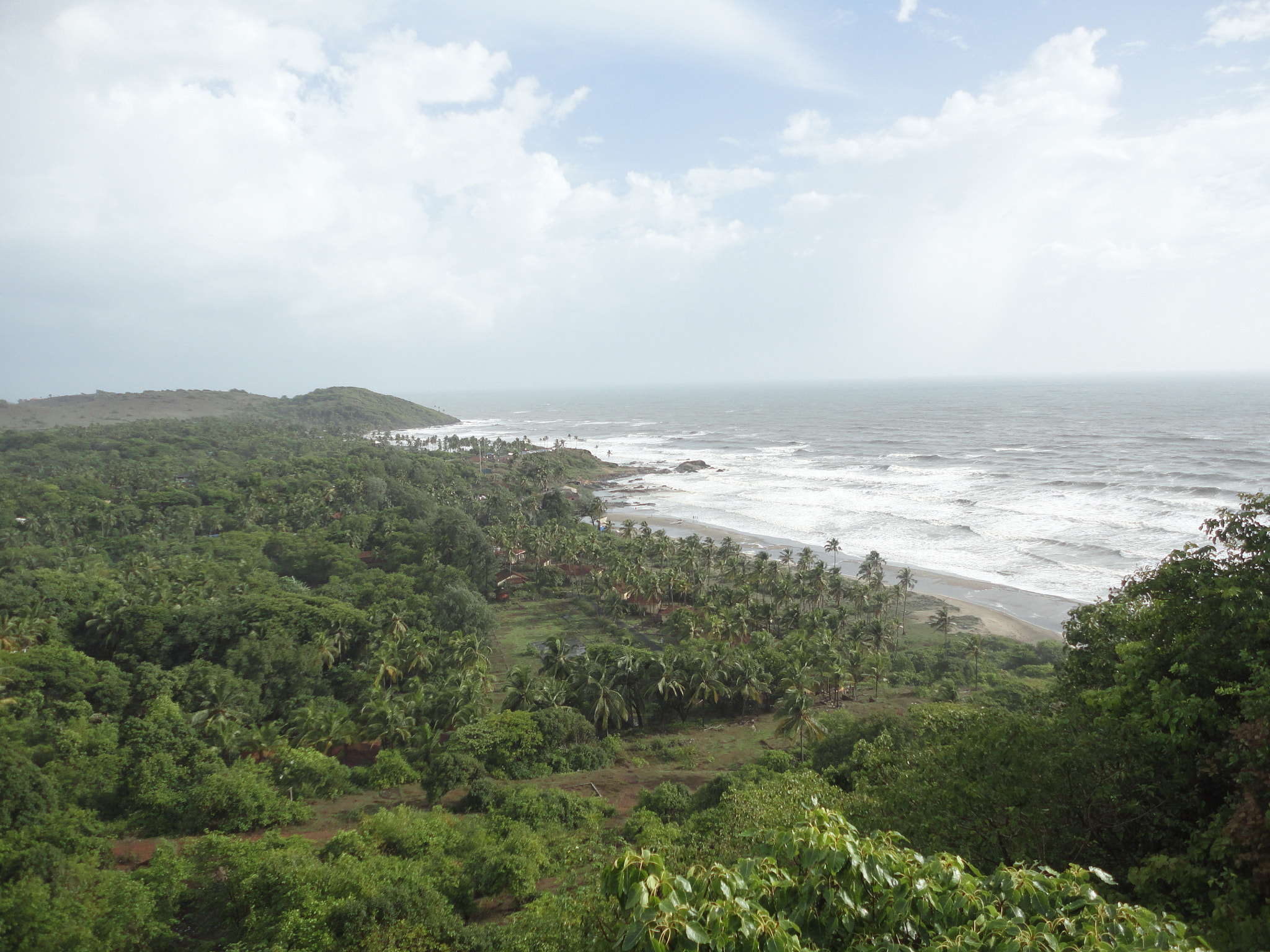 Sony Cyber-shot DSC-W350 sample photo. Beautiful remote beach view from hill top photography