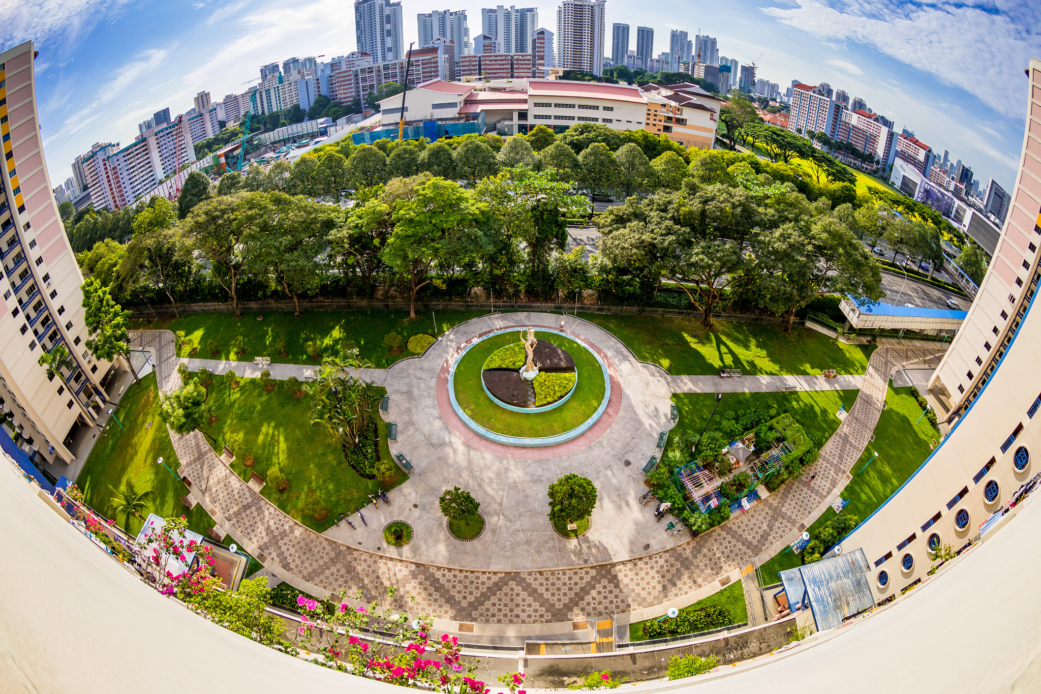 Canon EF 8-15mm F4L Fisheye USM sample photo. Whampoa drive (fisheye) photography