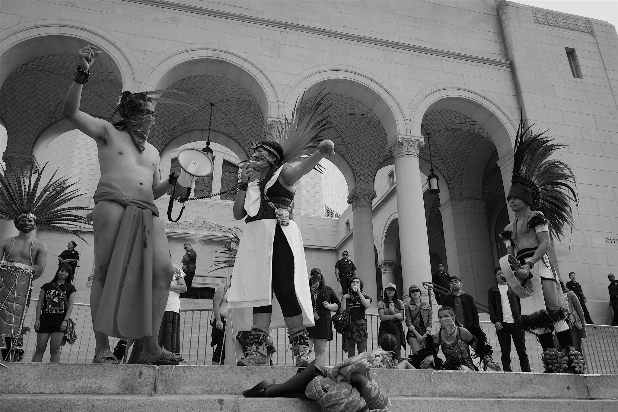 Canon EOS 40D sample photo. Young woman speaks passionately of injustice photography