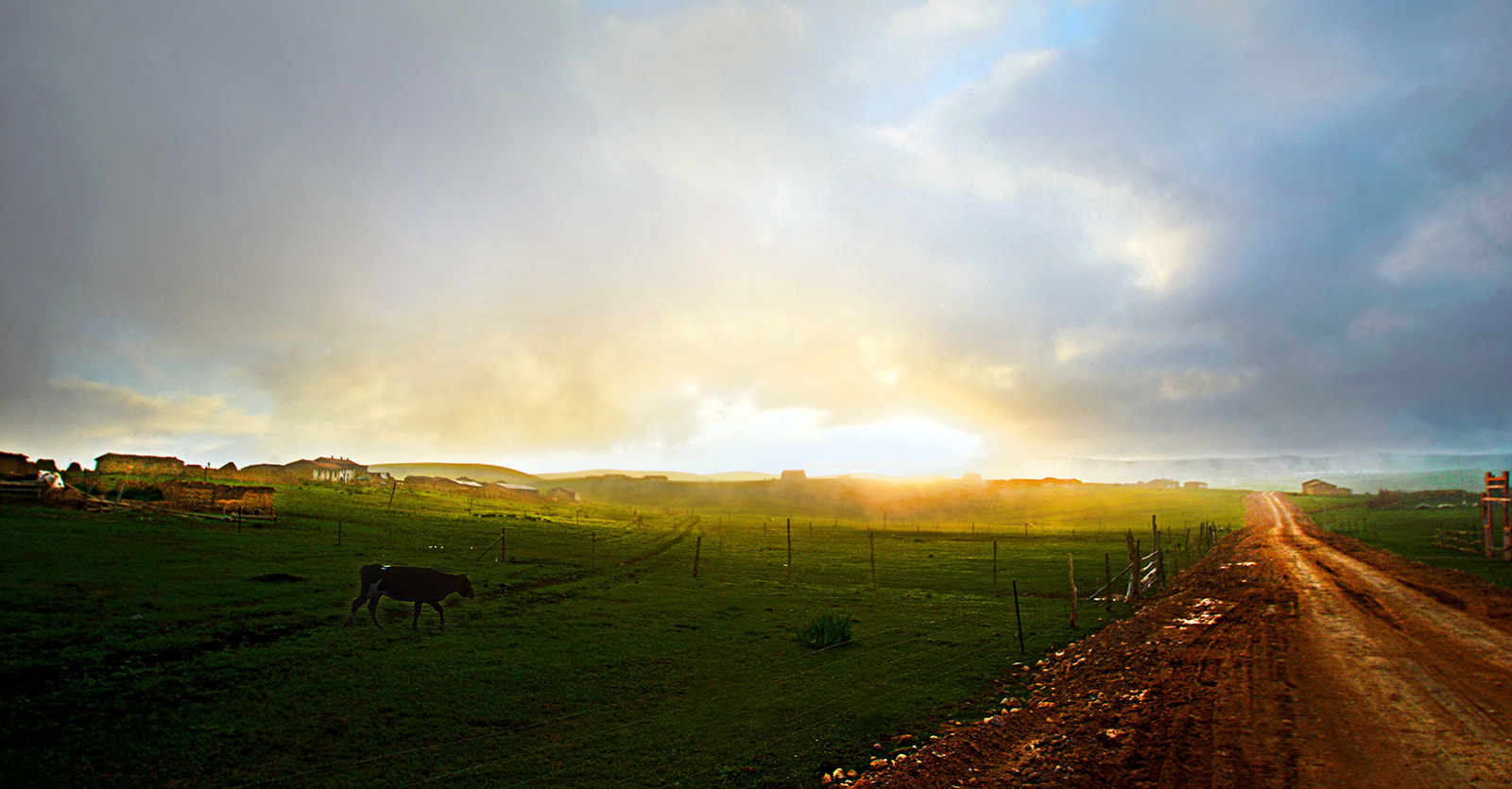 Nikon D800E sample photo. 草原上的路 photography