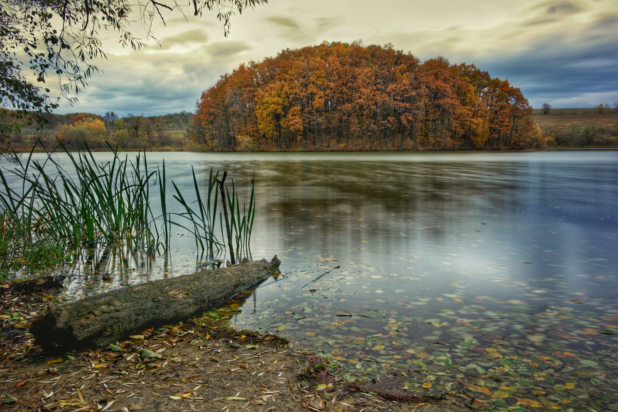 Samsung NX1100 sample photo. Autumn lake photography