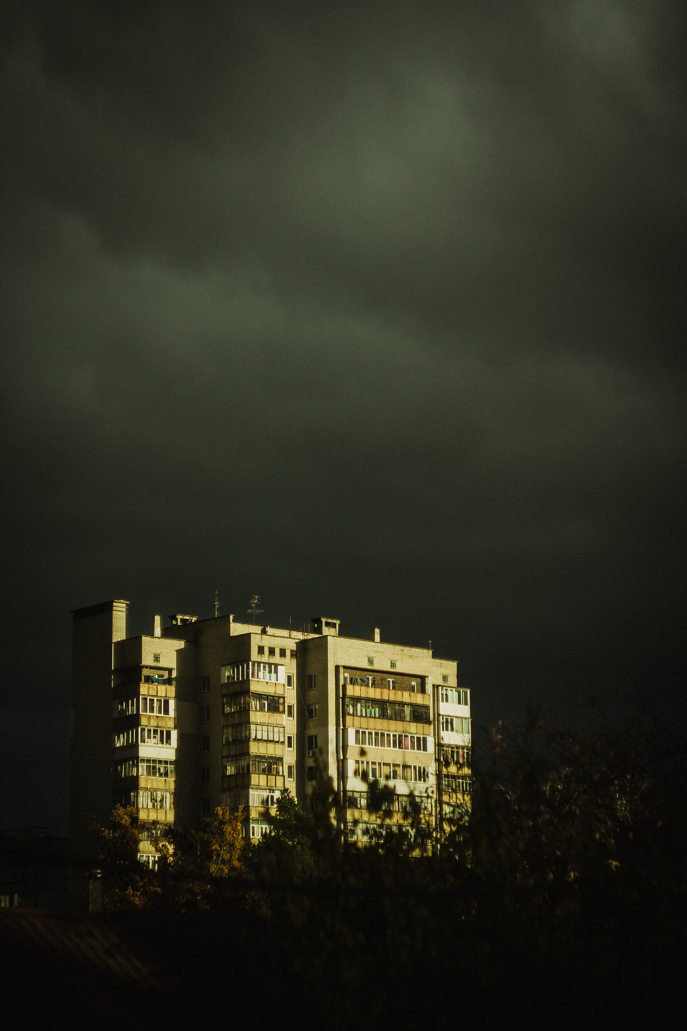 Canon EF 35-80mm f/4-5.6 sample photo. Rainy sunset photography