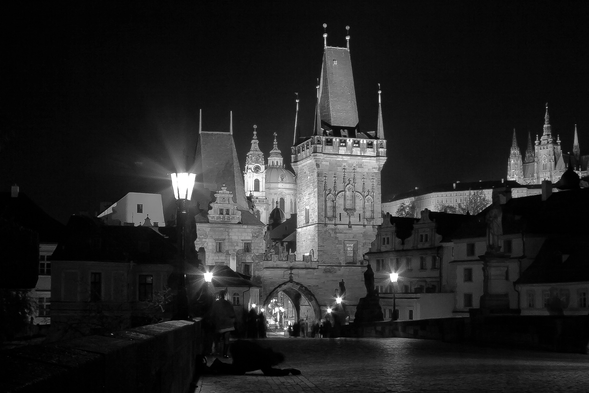 Canon EF-S 17-85mm F4-5.6 IS USM sample photo. Night in the bridge photography