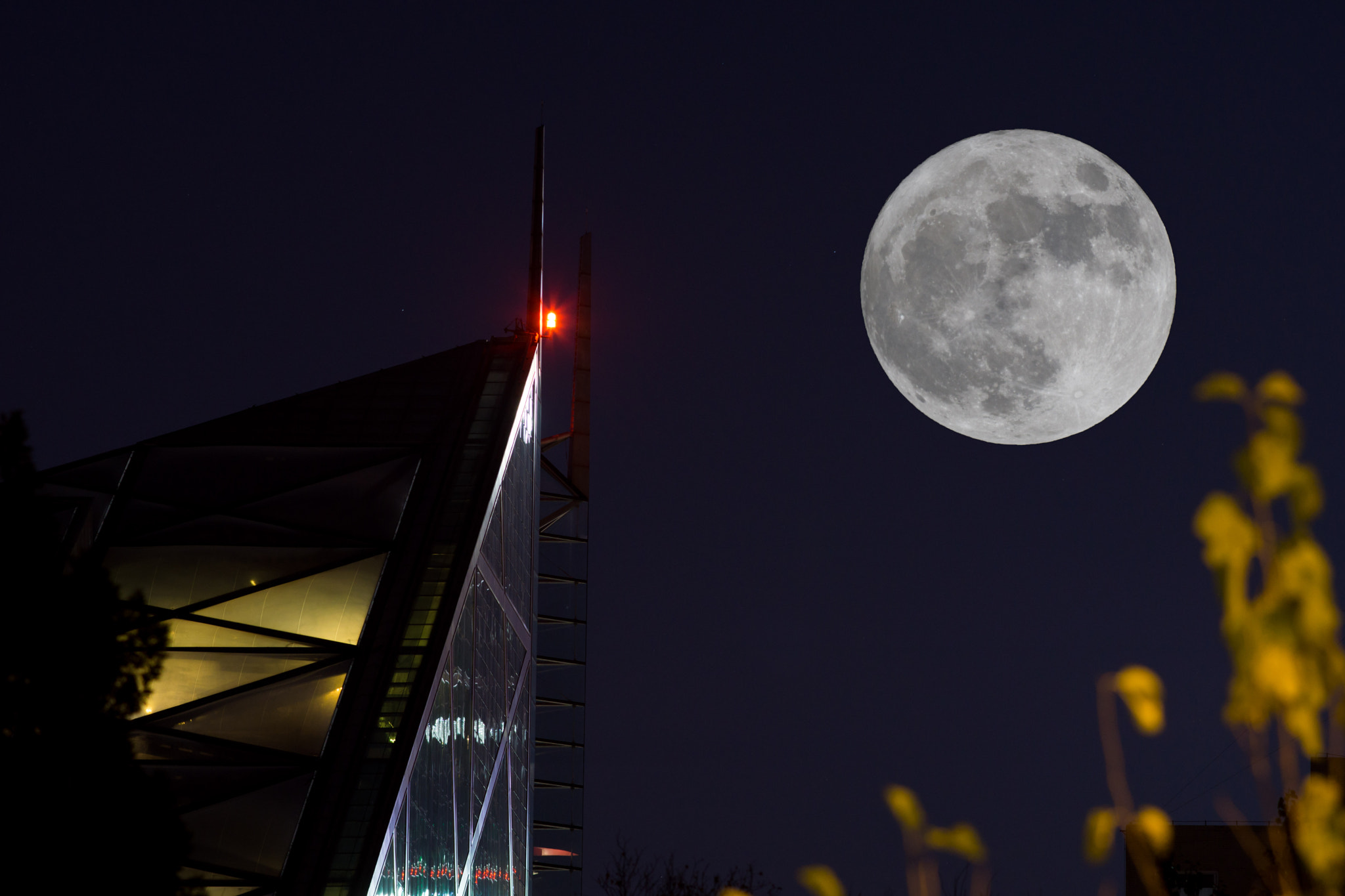 Sony a6000 sample photo. Supermoon in 北京 photography