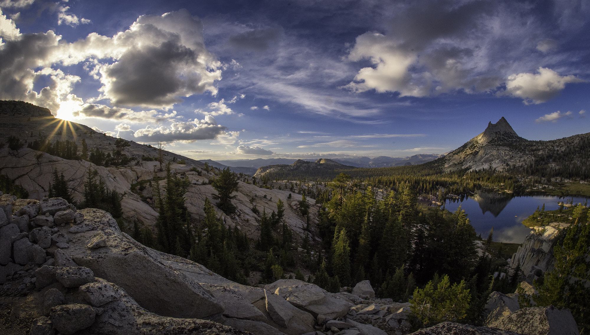 Nikon D750 + Samyang 12mm F2.8 ED AS NCS Fisheye sample photo. Golden hour at upper cathedral lake photography