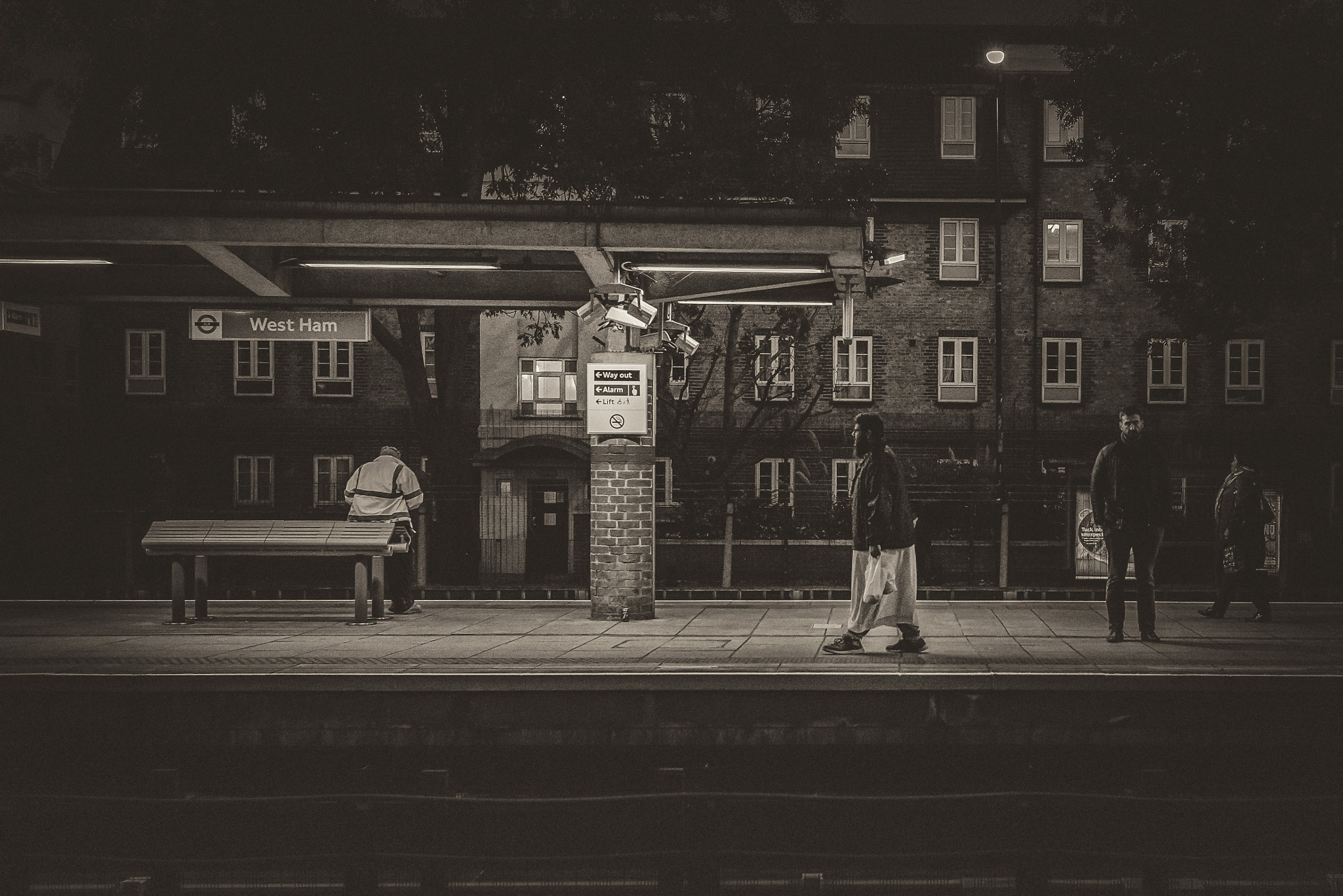 Nikon D610 + Nikon AF Nikkor 35mm F2D sample photo. Westham station photography