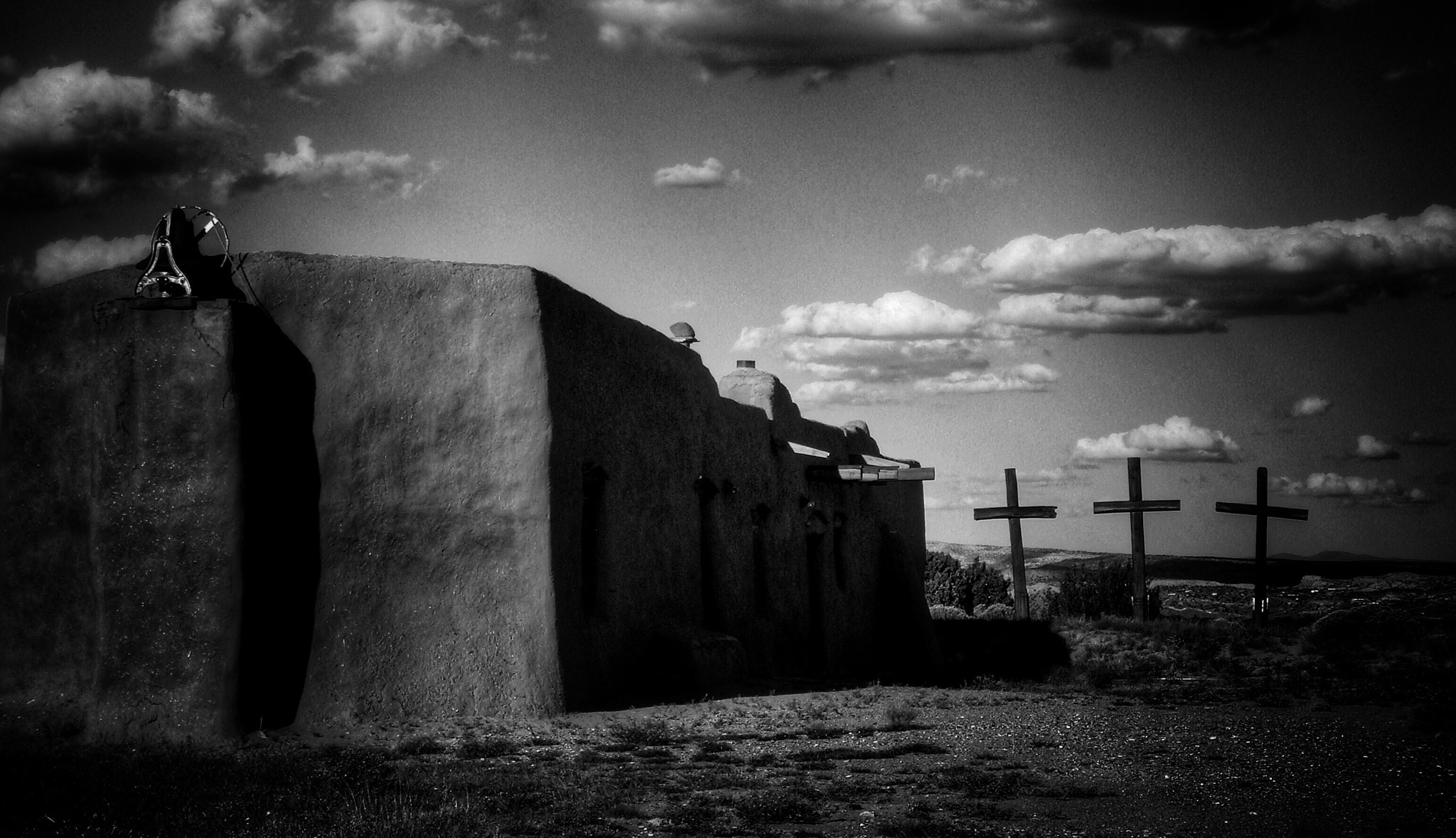 Sony DSC-T100 sample photo. Old church, abiquiu, new mexico photography