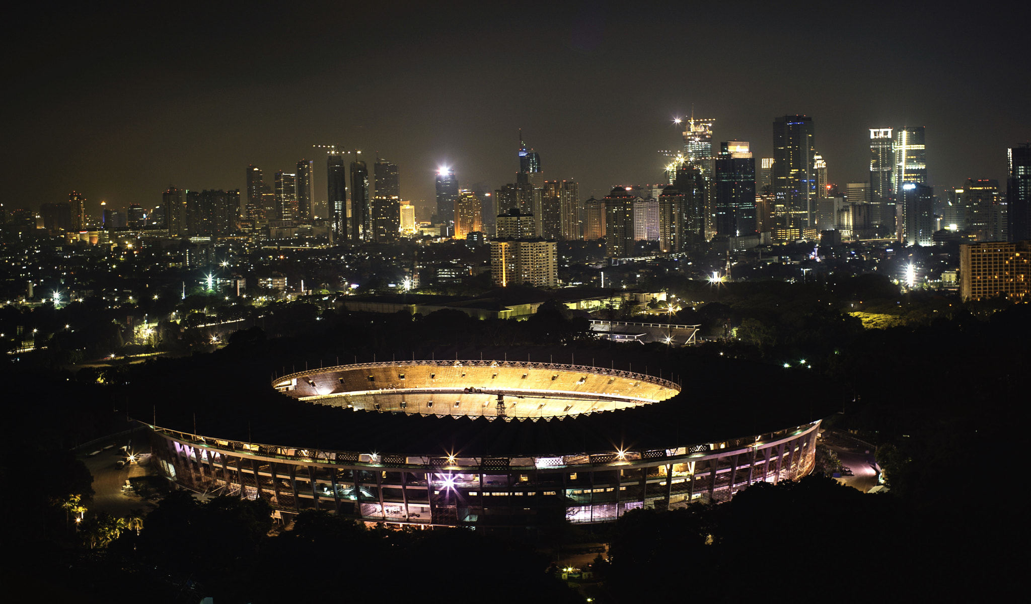 Sony a7R II sample photo. Football field gelora bung karno - jakarta photography