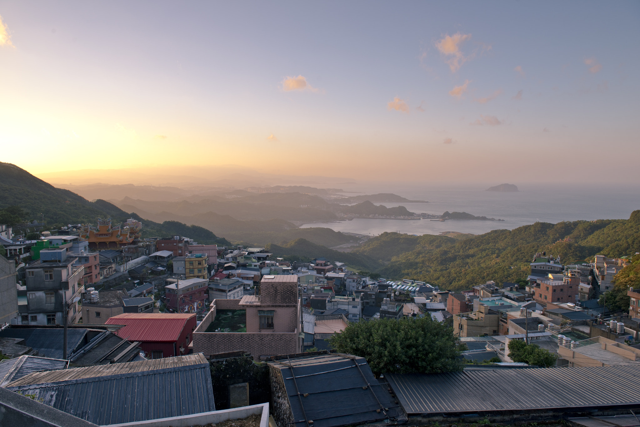 IX-Nikkor 60-180mm f/4-5.6 sample photo. Town on mountain photography