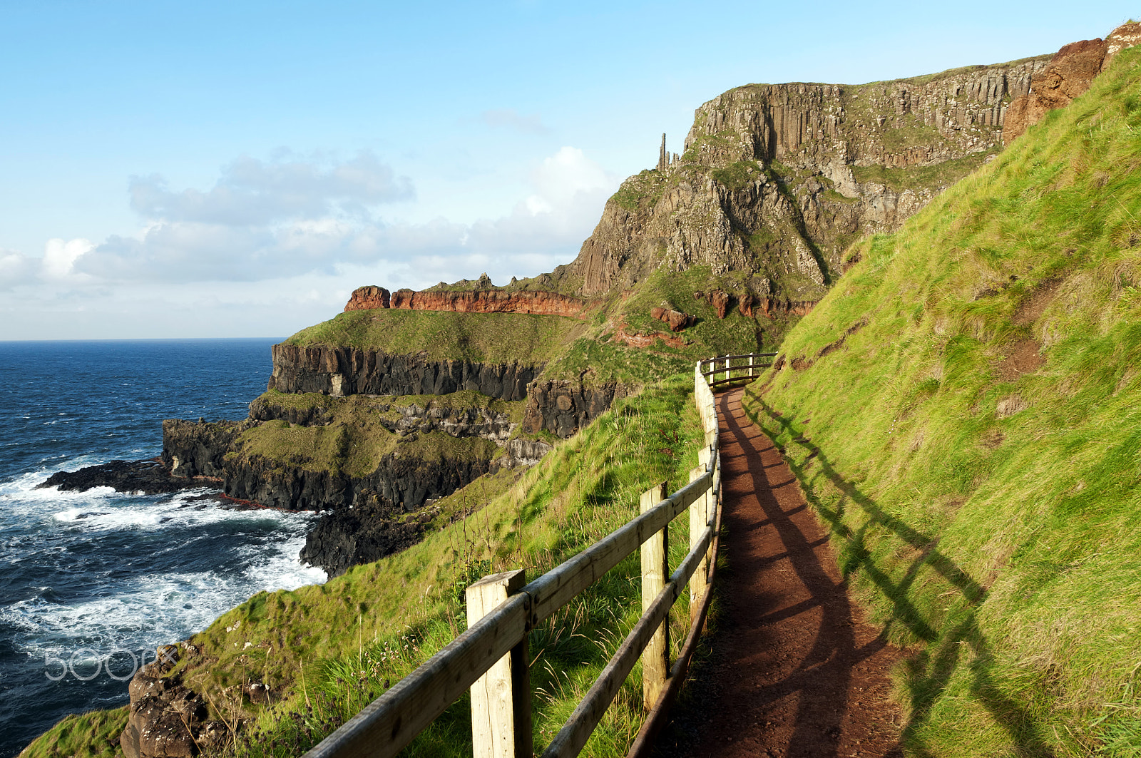Nikon D5000 sample photo. Path at the giants causeway, ireland photography