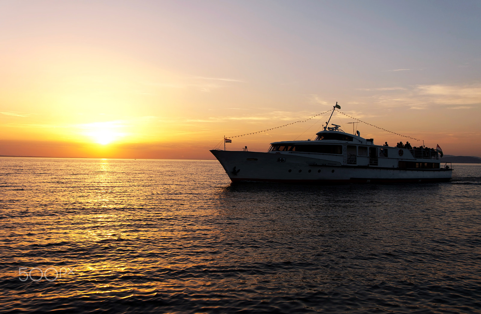 Nikon D5000 sample photo. Passenger ship on lake balaton, hungary photography