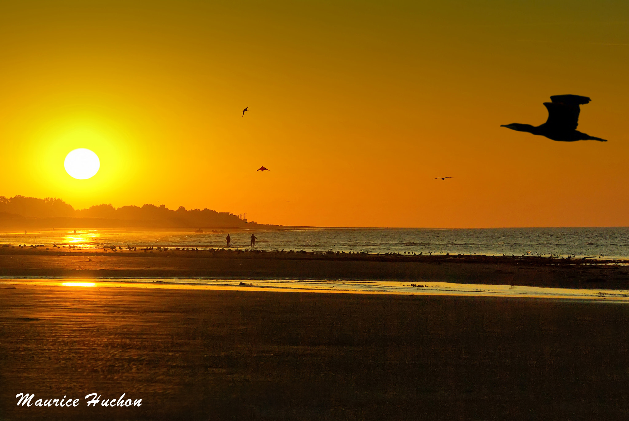 Pentax K10D sample photo. Coucher de soleil à ver sur mer (normandie) photography