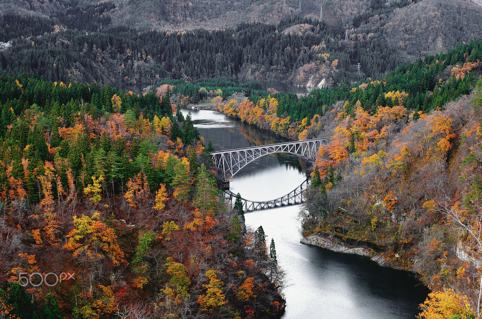 Pentax K-5 II + Pentax smc FA 43mm F1.9 Limited sample photo. First bridge of tadami river, japan photography