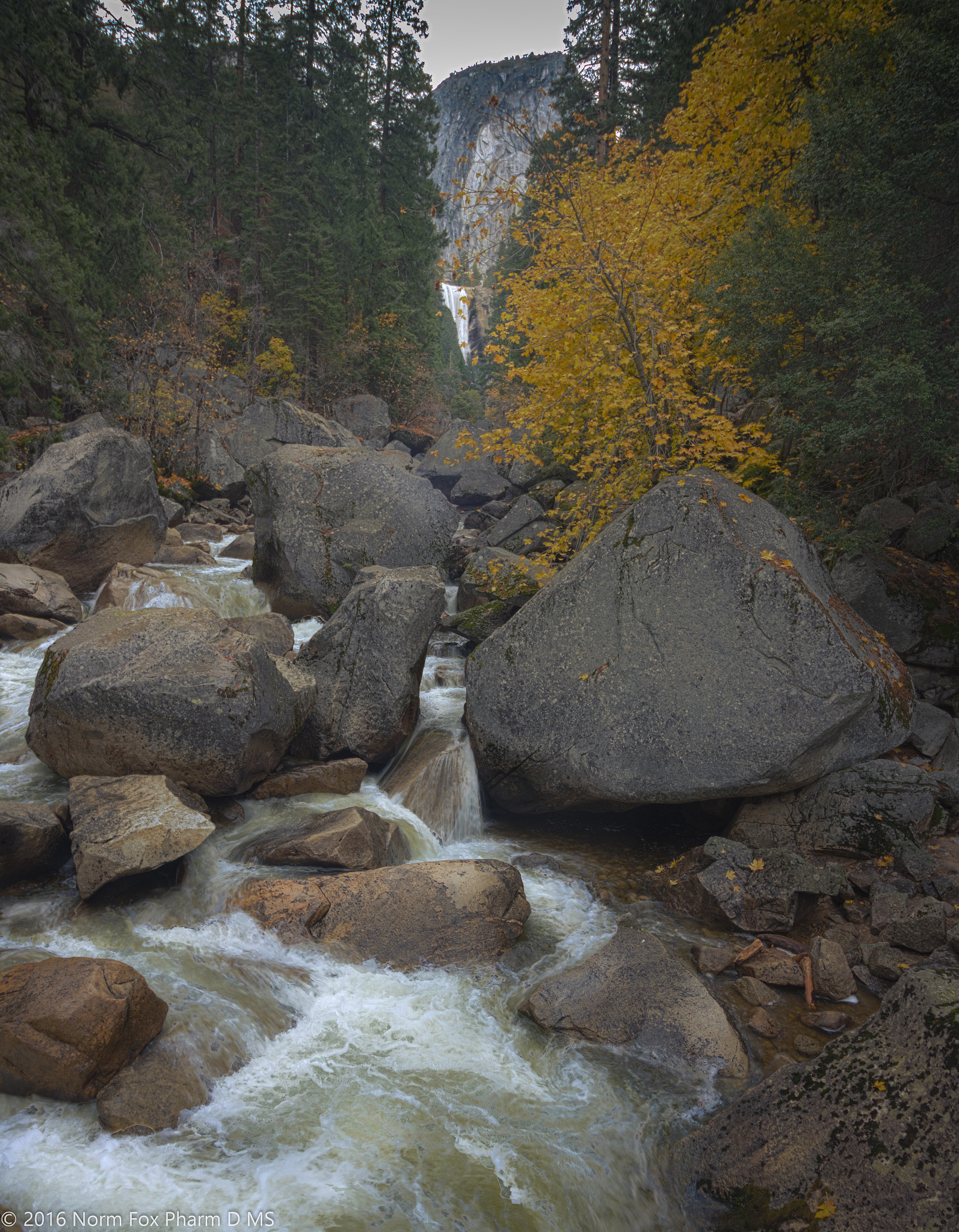 Canon EOS 760D (EOS Rebel T6s / EOS 8000D) sample photo. Vernal falls from the bridge photography
