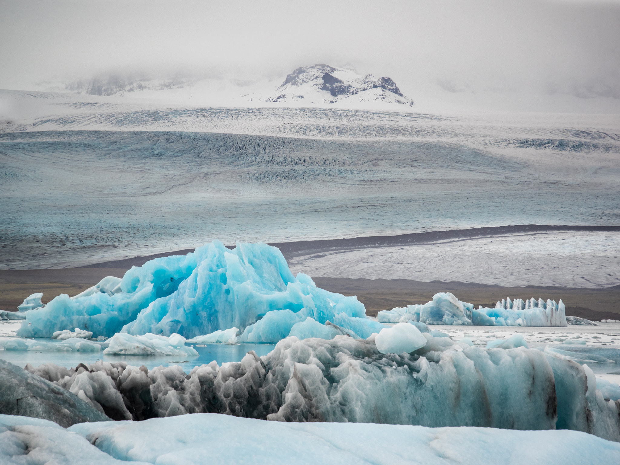 Olympus OM-D E-M1 sample photo. Glacier lagoon photography