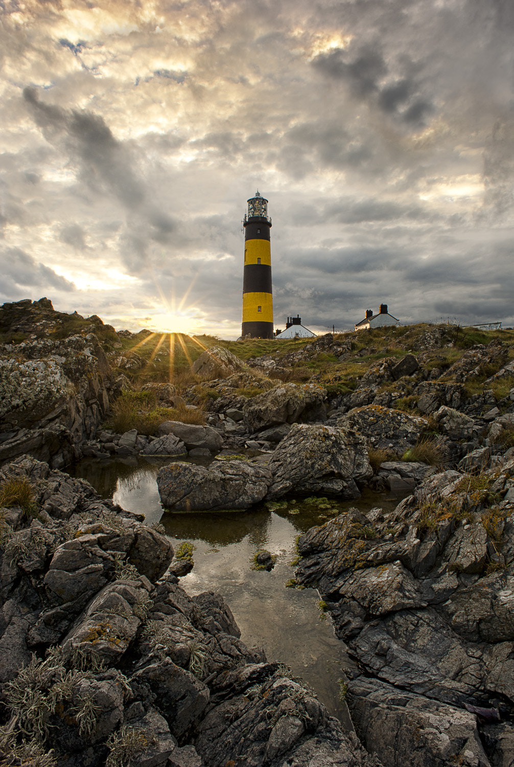 Nikon D700 sample photo. Sunset at the lighthouse photography