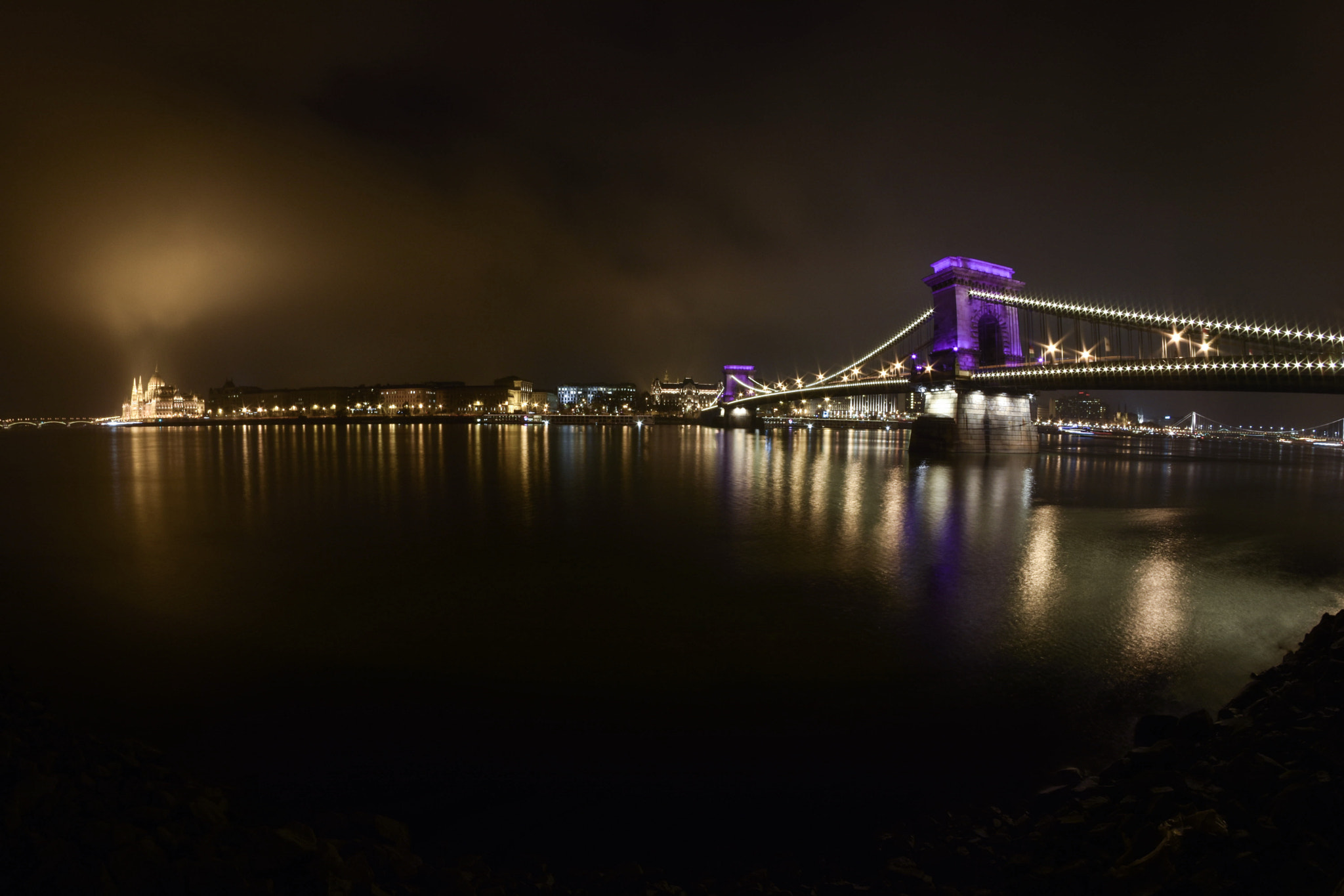Nikon D7200 + Samyang 8mm F3.5 Aspherical IF MC Fisheye sample photo. Foggy night photography